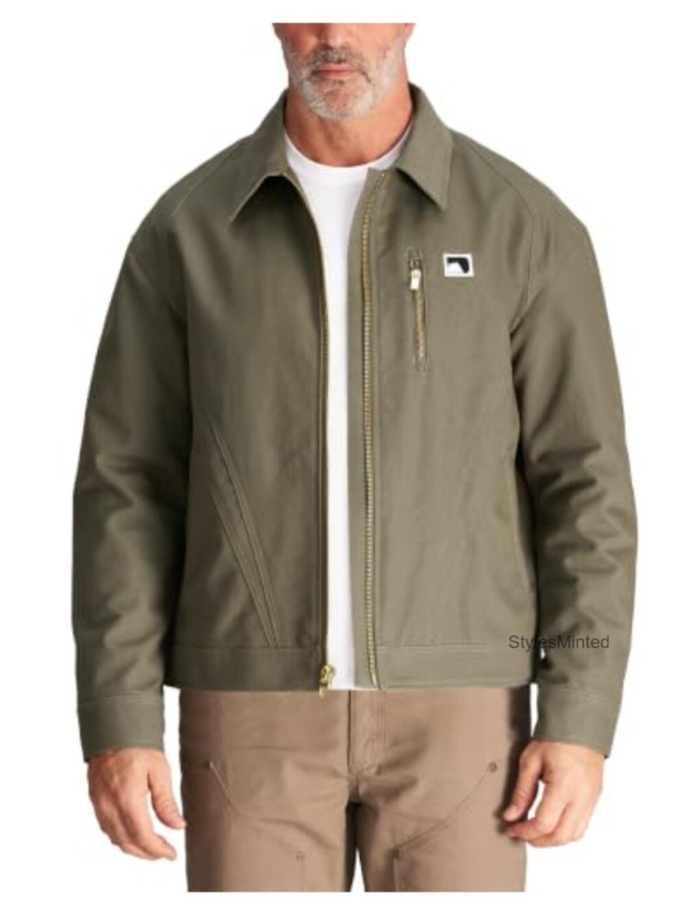 Duck Canvas Work Barn Jacket Relaxed Fit Chore Coat Water-Repellent